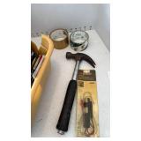 Hammer, tubing cutter, nails and more