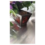 Faux floral arrangement