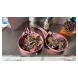 Faux floral arrangements