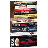 Paperbacks including Dean Koontz