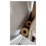 Brown paper, tissue paper and packing