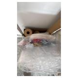 Brown paper, tissue paper and packing