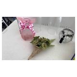 Hurricane glass shades, vases and more