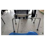 Pelegon shower transfer bench adjustable and slide transfer bench both like new