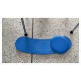 Pelegon shower transfer bench adjustable and slide transfer bench both like new