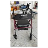Homland Rollator with locking brakes and seat like new