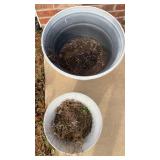 Plastic flower pots lg 21.5