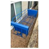 Outdoor metal glider 73in