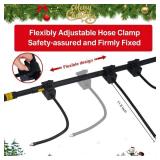 HICFRWE Garland Hanger for Door Frame, Garland Hanger Adjustable for 59"-67" Doors, Heavy-Duty Christmas Halloween Decoration Holder for Wreaths, Lights, Easy Installation & No Drilling Required