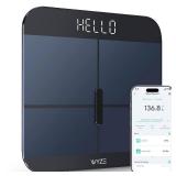 Wyze Smart Scale X - Digital Bathroom Scale for Body Weight, BMI, Body Fat, Muscle Mass, Heart Rate Monitor | Sync with Health Apps | Body Composition Analyzer for People, Baby & Pet, 400 lbs (Navy)