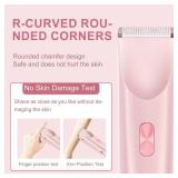 Bikini Trimmer for Women,Dermave Bikini Shaver,Electric Razors for Women Pubic Hair (Pink)
