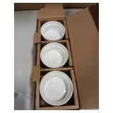 DOWAN 8 oz Ramekins Oven Safe for Creme Brulee, Souffle Dish Baking Bowls, Custard Cups for Pudding Dips Sauce Dessert Yogurt Ice Cream, Ceramic Ramiken Set of 6, Soft White