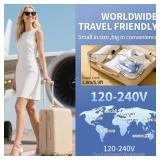 IRONDAY 1100W Mini Travel Iron with Steam for Clothes with Dual Voltage, 2.7oz Water Tank,Temperature Control, Non-Stick Soleplate, Folding Handle,Portable Small Iron for Sewing,Quilting and Handcraft