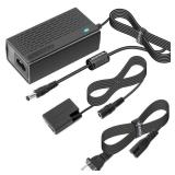 Kimaru ACK-E18 DR-E18 DC Coupler LP-E17 Dummy Battery AC Power Adapter Kit for Canon EOS Rebel SL2 SL3 T6i T7i T8i R8 R10 R50 R100 RP T6S 200D 200D II 250D 750D 760D 800D 77D 8000D Cameras.