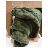 Bedsure Fleece Blanket Queen Blanket Olive Green - Bed Blanket Soft Lightweight Plush Fuzzy Cozy Luxury Microfiber, 90x90 inches