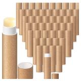 Fuyoooo 27 Pcs 5g Paperboard Lip Balm Tubes Empty Cardboard Lipstick Tubes Deodorant Sticks Empty Refillable Gloss Perfume Container for DIY for Lipstick Deodorant Solid Perfume (Cowhide Color)