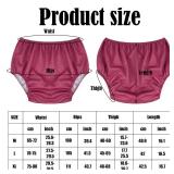 Breathffy 6 Pcs Adult Leakproof Incontinence Underwear for Women Men Pull on Cover Pant Washable Underpants Reusable Plastic Diaper Covers for Disabled, Elderly, Postpartum (Mixed Colors,Large)