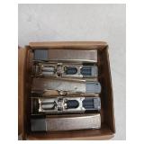 Onemake 5 Pack Soft Close Motion Damper Mechanism for Full Overlay Hinges, Smooth Slow Straight-Arm, Clip Top Retrofitting Attachment, Cabinet Door Concealed Replacement Hardware Accessories