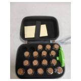 SMUJU Seed Storage Organizer, Sturdy Organizer Box with Dual Zipper Bag and 16 Pcs Label Stickers, Glass Seed Container for Flower Vegetable Plants Garden Seeds Saving