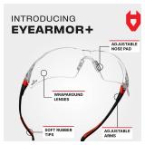 NoCry Clear Safety Glasses for Men and Women with Anti-Fog and Scratch Resistant Wrap Around Lenses, Adjustable Temples and Nose Pads ANSI Z87 Certified Protective Eyewear with 100% UV Shielding