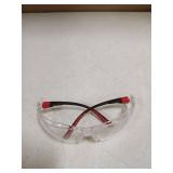 NoCry Clear Safety Glasses for Men and Women with Anti-Fog and Scratch Resistant Wrap Around Lenses, Adjustable Temples and Nose Pads ANSI Z87 Certified Protective Eyewear with 100% UV Shielding