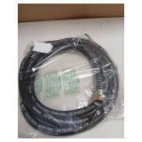 Guitrees Leader Garden Hose 10ft x 5/8", Heavy Duty Short Water Hose, Female to Female Fittings, Five Layered Braiding for Durability, 1000PSI Burst, 200PSI Working (Black)