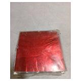 200pcs Square Candy Wrappers Aluminium Foil Paper Wrapping Papers Square Sweets Lolly Paper Food Candy Tin Foil Wrappers for Candy Packaging Decoration (4 by 4-Inch) Orange peel design