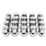 M12x1.5 Lug Nuts Factory Wheel Lug Nuts Set of 20 for 2006-2019 Fusion, 2000-2019 Focus, 2001-2019 Escape Chrome Stock Chrome Closed End