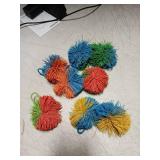 Stringy Balls & Sensory Toys for Kids 8 Pack - Stocking Stuffers For Kids Ages 4 5 6 7 8 + Year Old Gift Ideas - Best Birthday Toddler Gifts for Boys & Girls - Monkey Pom Balls Fidget Toys Stress Ball