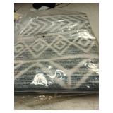 jinchan Moroccan Runner Rug 2x8 - Kitchen Machine Washable Runner Rug Modern Geometric Low-Pile Lightweight Non-Slip Carpet for Entryway Hallway Laundry Room Bedroom Bedside (2x8ft, Grey)