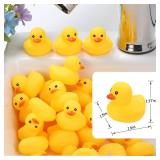 Rubber Duck Bath Toys , 50Pack Mini Rubber Ducks Bulk Float Duck Baby Bath Toy, Shower Birthday Party Favors Gift Classroom Summer Beach Pool Party Games