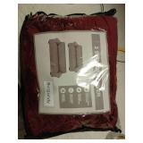 Peryiter 2 Pcs Sofa Covers Loveseat Couches Covers for Living Room Slipcover Set Furniture Protector for Couch Arm Chair, Form Fit Stretch, Wrinkle Proof(Burgundy,Velvet)