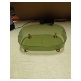 Perfume Organizer, Bathroom Vanity Tray, Acrylic Makeup Trays for Dresser Top, Countertop Decorative Plastic Decor Tray, Perfume Organizer for Women, organizador de perfumes Dark Green