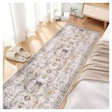 Madane Hallway Runner Rug - 2x5 Rug Runner Washable Runner Rugs Non-Slip Low-Pile Kitchen Runner Rug Laundry Room Rug Throw Carpet for Entrance Bedroom Living Room (2
