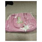 Elilier Birthday Gifts for 4 5 6 7 8 9 10 11 12, Girls Purse Kids Handle Bag, Crossbody Bags for Girl Preteens Teens, Initial bag for makeup kits, kids girls gift, Handbag-baby pink-L