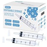 50 Pack 20mL Syringes with Catheter Tip and Cap Plastic Large Syringes for Liquids, Jello shot Party, Medicine Student, Oral, Scientific Labs, Measuring, Dispensing, Home Care