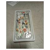 GVIEWIN for iPhone 17 Pro Case with Screen Protector, Upgraded [Full Camera Protection] [Non Yellowing] Floral Slim Shockproof Clear Women Phone Cover for iPhone 17 Pro 6.3" (Blooming Floweret/Orange)