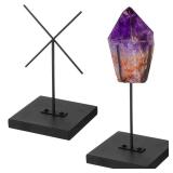 RattanView Artifact Display Stand Mask Display Holder Adjustable Metal Puppet Sculpture Stand for Figurines Ushabtis African Masks Pre Columbian(4x4x5 Inches)