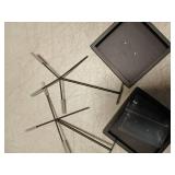 RattanView Artifact Display Stand Mask Display Holder Adjustable Metal Puppet Sculpture Stand for Figurines Ushabtis African Masks Pre Columbian(4x4x5 Inches)