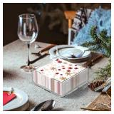 Napkin Holder, 2 PCS Clear Acrylic Guest Towel Holder for Table, Luncheon Napkin Paper Towel Tray, Buffet Napkin Dispenser Cocktail Napkin Caddy for Home Bathroom Kitchen Bar (Square 6.5"+7.5" Set)