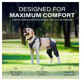 REBORN Dog Double Knee Brace for Torn ACL, CCL & Luxating Patella | Adjustable Dog Knee Brace for Back Leg Support & Recovery | Dog Hind Leg Brace for Stability, Arthritis, Injury & Joint Pain Relief