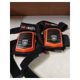 REXBETI New Upgraded Knee Pads for Work, Construction Knee Pads for Men, Heavy Duty Comfortable Anti-Slip Foam Gel Knee Pads for Gardening Flooring and Cleaning, Extra 4 Extension Straps, Orange