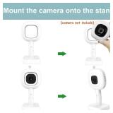 EYSAFT Flex Multi-Stand for Nanit Pro Baby Monitor, Wall Mount for Nanit Pro Baby Monitor,Portable Travel Stand Pro White (Camera not Include)