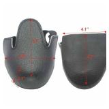 Steel Toe Cap Safety Shoe Covers, Universal Steel Toe Leather Overshoes Workplace Cover with Adjustable Strap, Unisex Safety Footwear Toe Leather Protector Attachment Size EUR 35-45 (1 Pair)