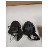 Steel Toe Cap Safety Shoe Covers, Universal Steel Toe Leather Overshoes Workplace Cover with Adjustable Strap, Unisex Safety Footwear Toe Leather Protector Attachment Size EUR 35-45 (1 Pair)