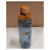Nalgene Sustain Tritan BPA-Free On The Fly Water Bottle Made with Material Derived from 50% Plastic Waste (Using ISCC Certified Mass Balance), 24 OZ, Rhino with Brown/Black