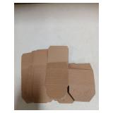 A1 Bakery Supplies Preimer High Kraft Pinstripe Brown Treat Gift Boxes (3 In X 3 In X 2 In) 10 Pack