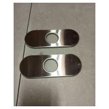 2 Pcs Kitchen Sink Faucet Hole Cover 6 Inch Faucet Hole Cover Stainless Steel Deck Plate Escutcheon For Kitchen Faucets Plumbing Covers Plates For 1 Or 3 Holes For Pull Down Faucets