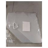 EXCEART 3-Pack Plastic File Storage Rack Office Document Organizer Desktop File Sorter Clear White Modern 10.63" x 3.54" x 9.00cm