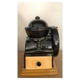 Vintage Ceramic Wheel Coffee Grinder Shaped Canister & Lid  GS80